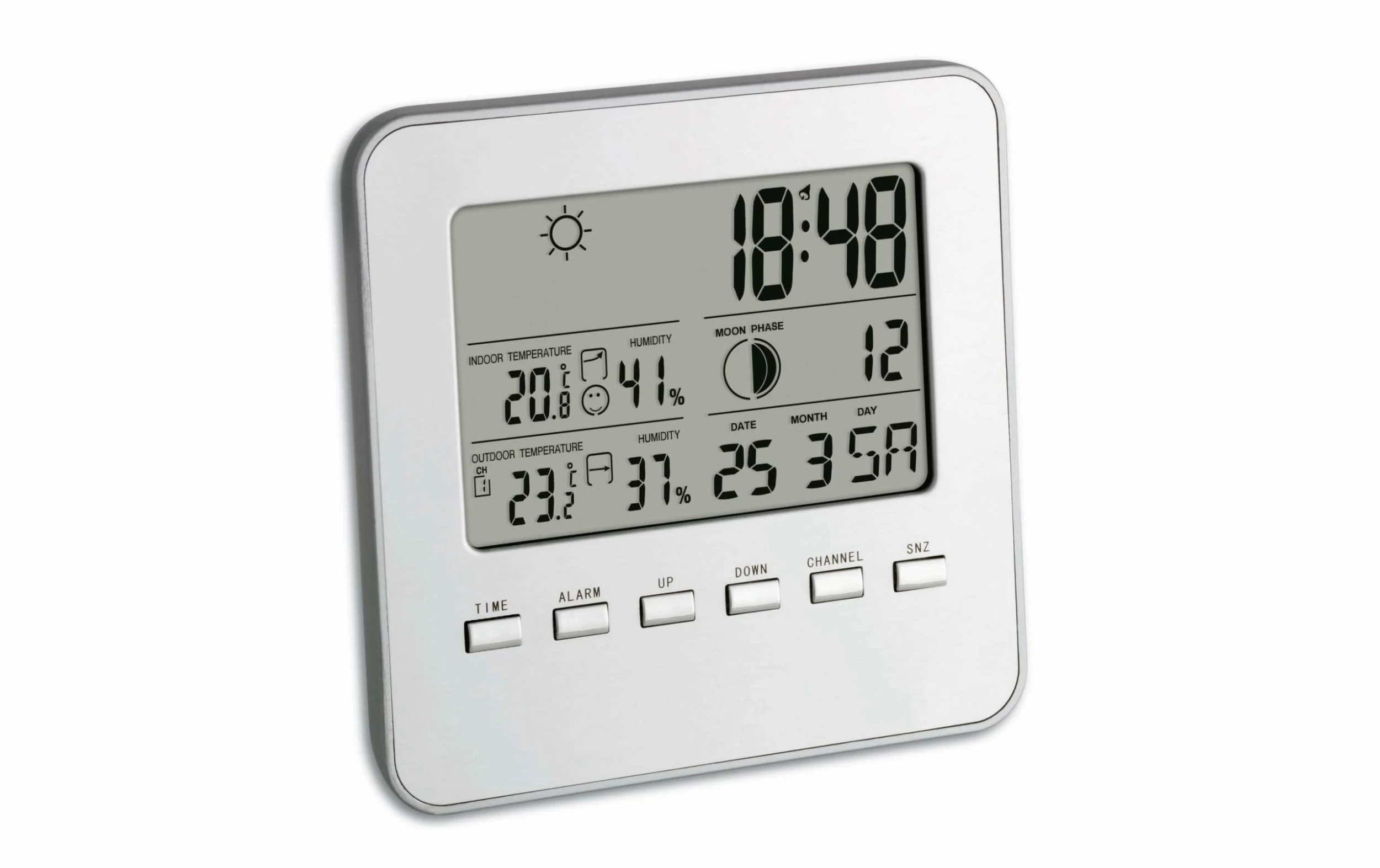 TFA Dostmann Station Météo Quadro, Argent - Stations Météo