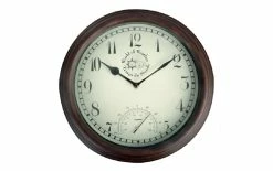 Esschert Design Horloge De Jardin Brun, Ă 30,5 Cm - Horloge Murale