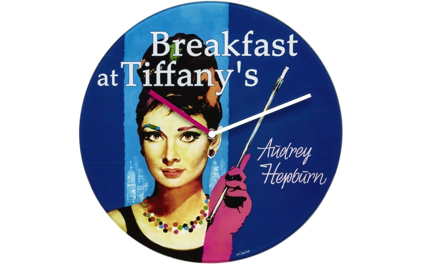 TFA Dostmann Horloge Murale Légendes Du Cinéma Audrey Hepburn, Ø 30 Cm - Horloge Murale