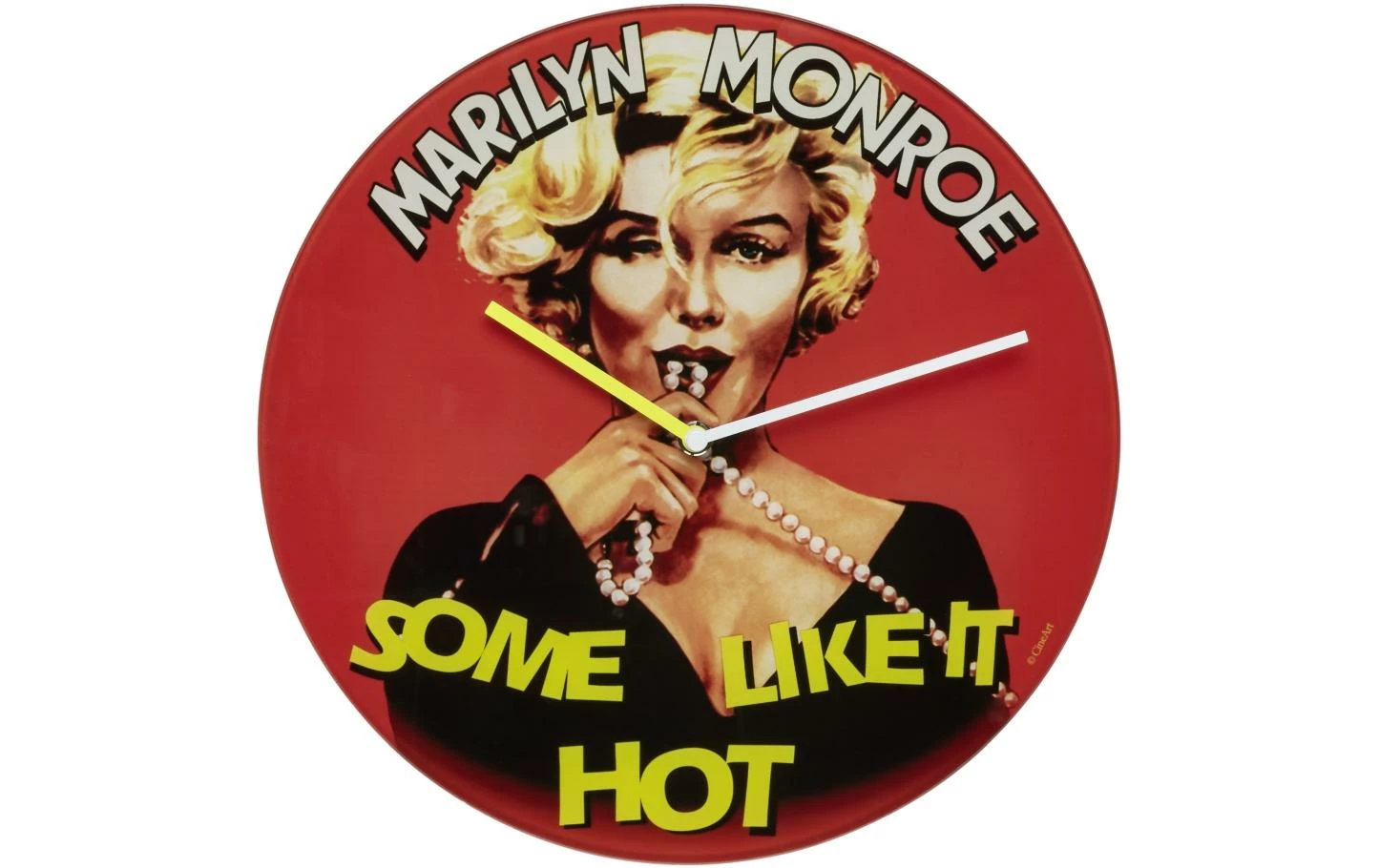 TFA Dostmann Horloge Murale Légendes Du Cinéma Marilyn Monroe, Ø 30 Cm - Horloge Murale