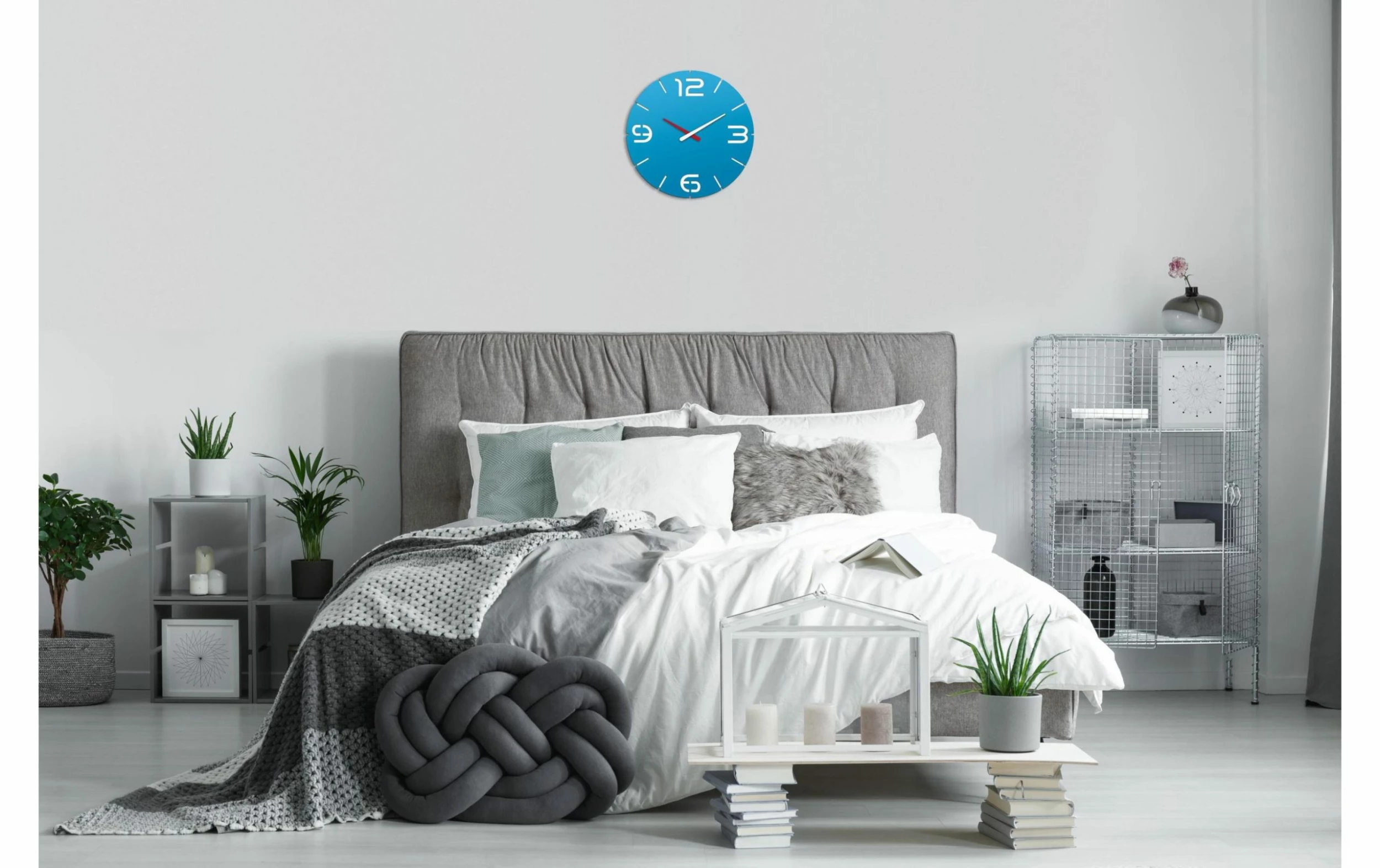 TFA Dostmann Horloge Murale Radio Contour Bleu, Ø 35 Cm - Horloge Murale – Image 2