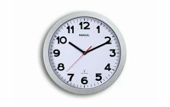 Horloge Murale MAULstep Ø 30 Cm Argenté/Blanc - Horloge Murale